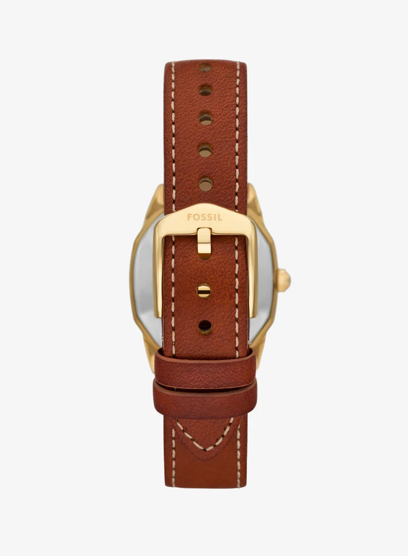 Fossil Harlow Leather Strap Analog Watch