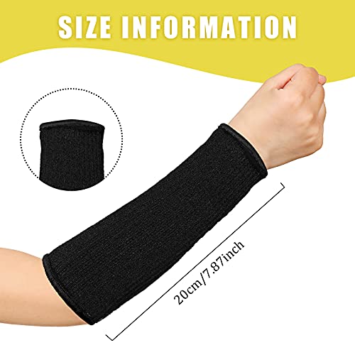 Sintege 3 Pairs Arm Protectors for Thin Skin and Bruising Cut Resistant Forearm Sleeve Level 5 Arm Burn Protection Sleeve (Black, Beige, Grey,7.9 Inch) - Image 3