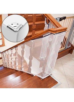 Safe-O-Kid Baby Safety Net For Balcony Baby Protection Stairway Safety Net Protector Baby Safety Net For Staircase Child Safety Product Pack Of 1 White  - Image 4