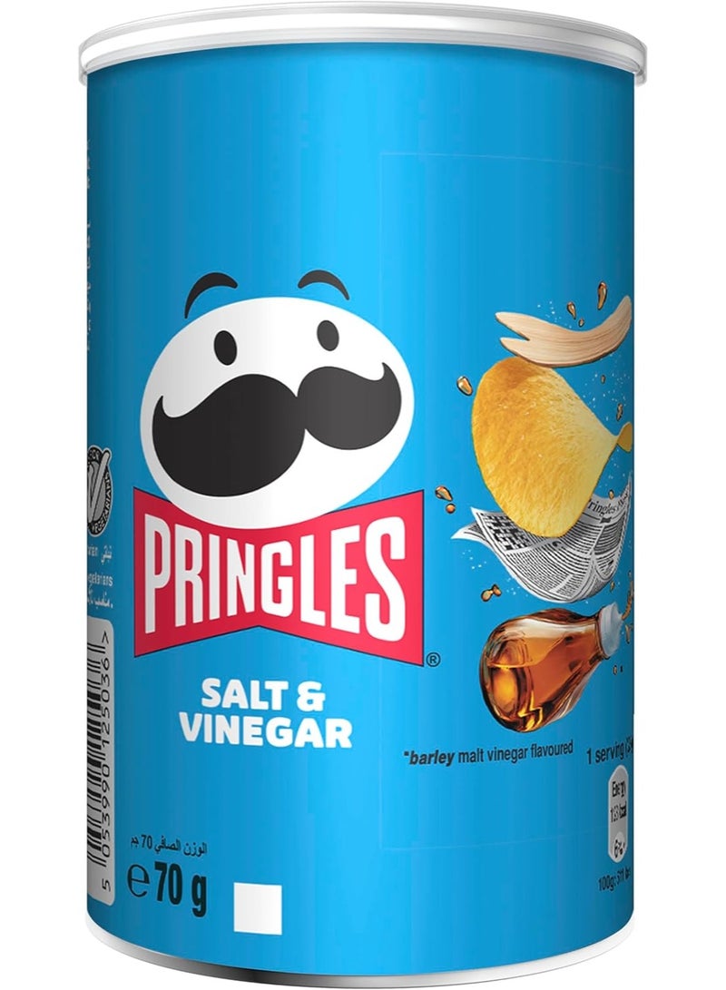 Pringles Salt And Vinegar Potato Chips 70gm - Image 1