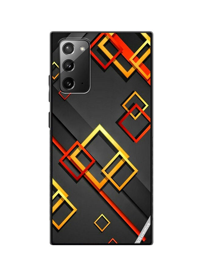 VR CREATIVE Protective Case Cover For Samsung Galaxy Note20 5G Abstract Design Multicolour - Image 1