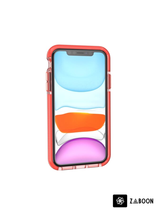 Zaboon Protective Case Cover For iPhone 11 Grid Pattern Shockproof Transparent TPU Protective Case - Image 4