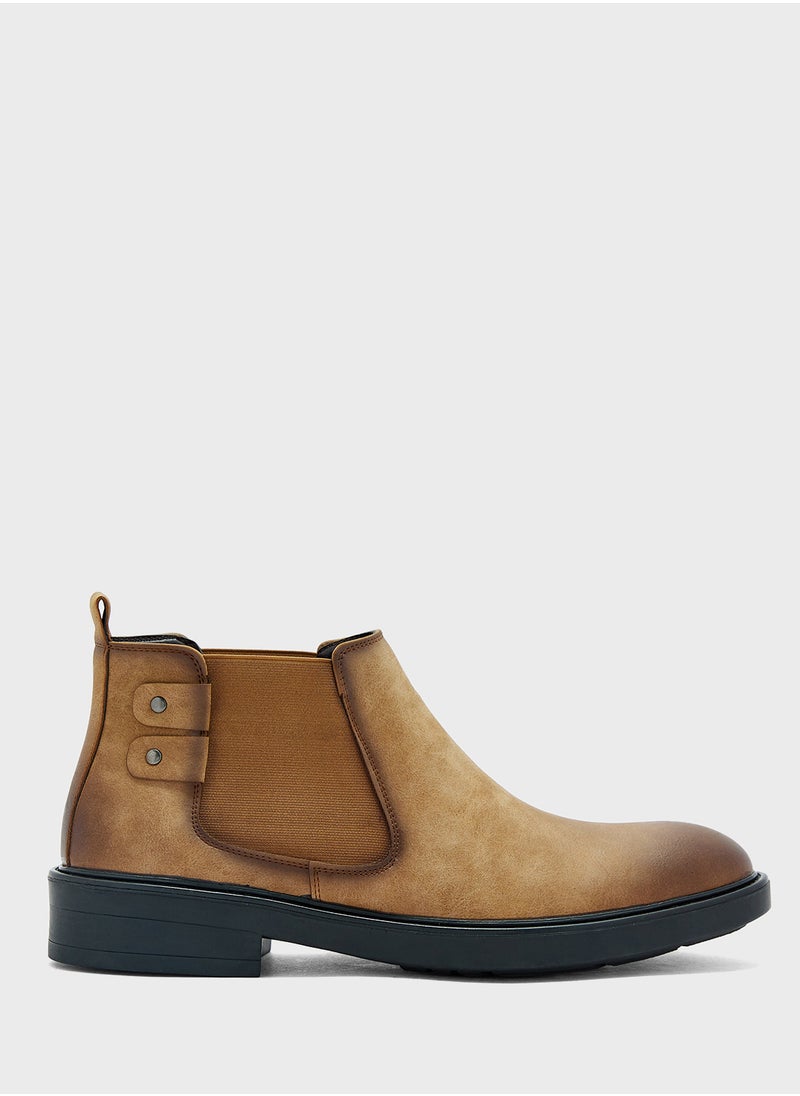 Robert Wood Nubuck Casual Chelsea Boots  - Image 1