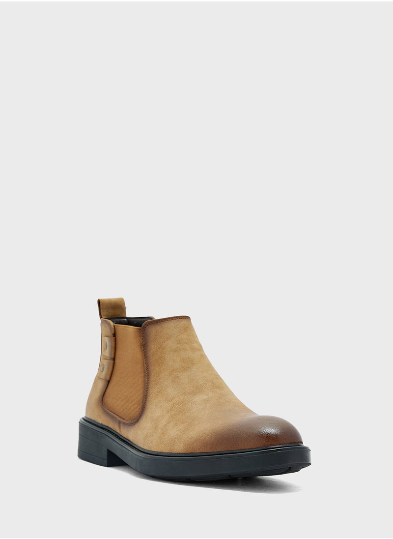 Robert Wood Nubuck Casual Chelsea Boots  - Image 2