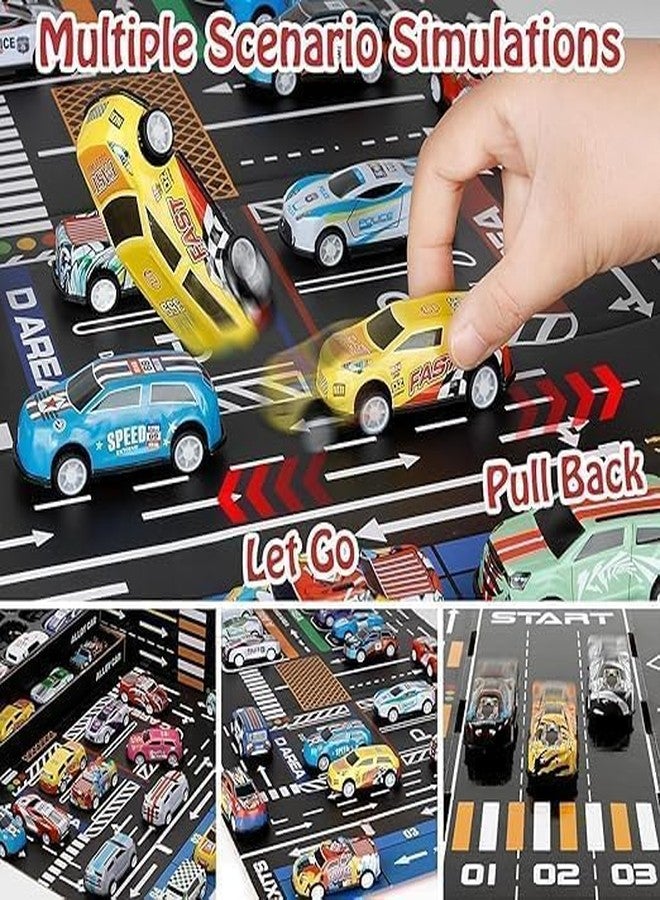 Royals hub Set of 10 Mini Pull Back Racing Metal Die Cast Car Set | Pullback Mechanism | Durable Body | Mini Sports Car Set for Boys & Girls (Multi Color & Design) - Image 4