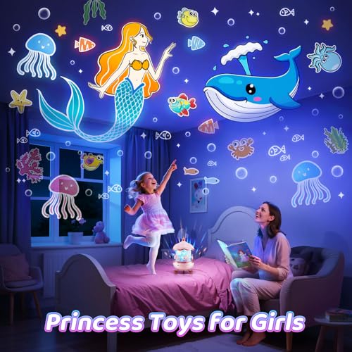 One Fire Onefire Night Light for Kids Gifts, 15 Sound Machine Baby Night Light, 15 Films Star Projector for Kids Room Decor, Brightness Unicorn Light Projector for Toddler Girl Toys Toddler Girl Gifts Age 1-5 - Image 4