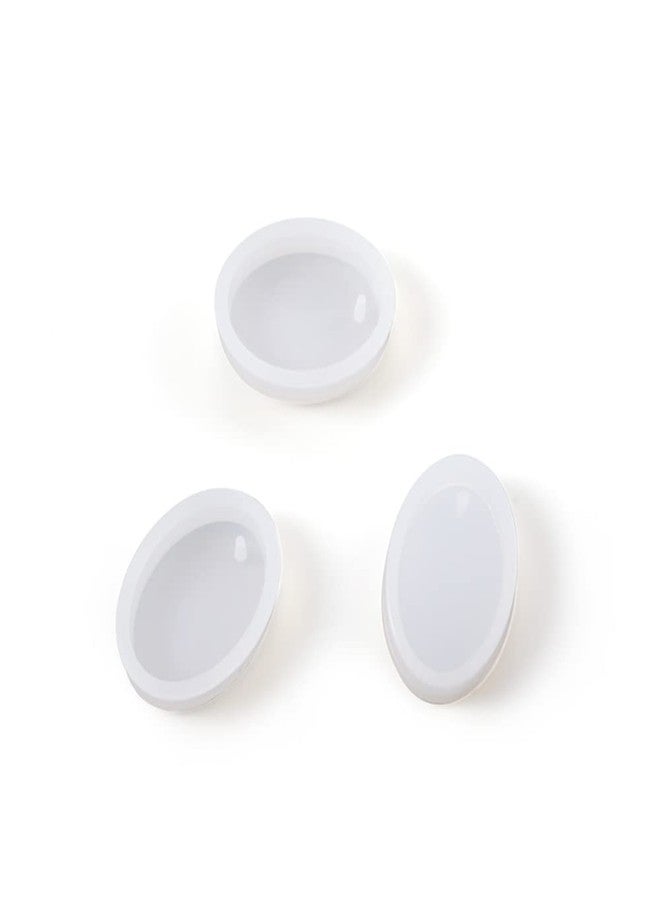 Cheriswelry 10pcs Oval Resin Pendant Casting Molds Clear Resin Jewelry Silicone Molds with Hanging Hole for Women DIY Resin Pendants Keychain Earrings Jewelry Making Tool - Image 1