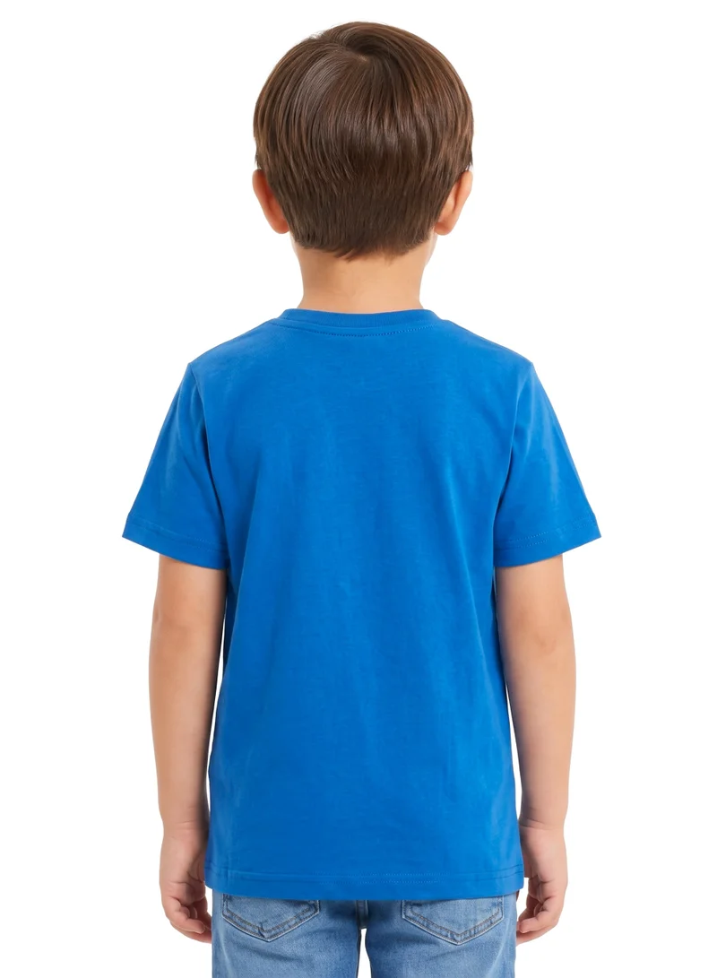 Trucare The Smurfs Boys T-Shirt | Official Smurfs Graphic Tee for Kids | Short Sleeve Cotton Crew Neck Casual Top | Smurftastic Everyday Character T-Shirt