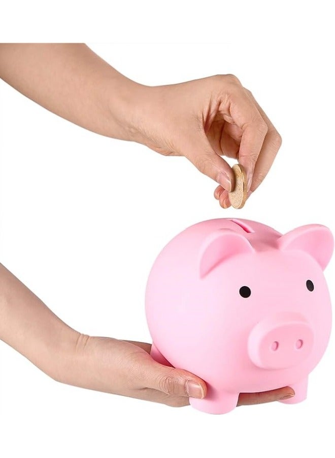 عام خزانة الخنزير الصغيرة، خزانة نقود بلاستيكية غير قابلة للكسر، خزانة عملات للبنات والأولاد، حجم متوسط لخزانات الخنازير، هدايا عملية لعيد الميلاد وحفلات استقبال الأطفال. - Image 3