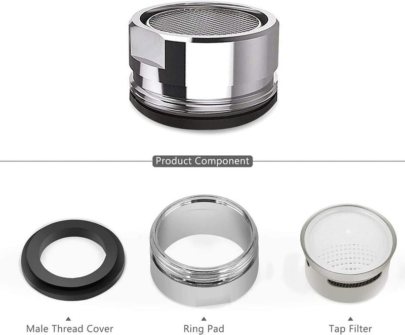 SHOWAY Kitchen Tap Head Water-Saving 3 Pack Adjustable Swivel Faucet Tap Aerator, Filter Faucet Sprayer Head Extension Effective Devicefor Bathroom Kitchen Sink Spray Tap Attachment - Image 2