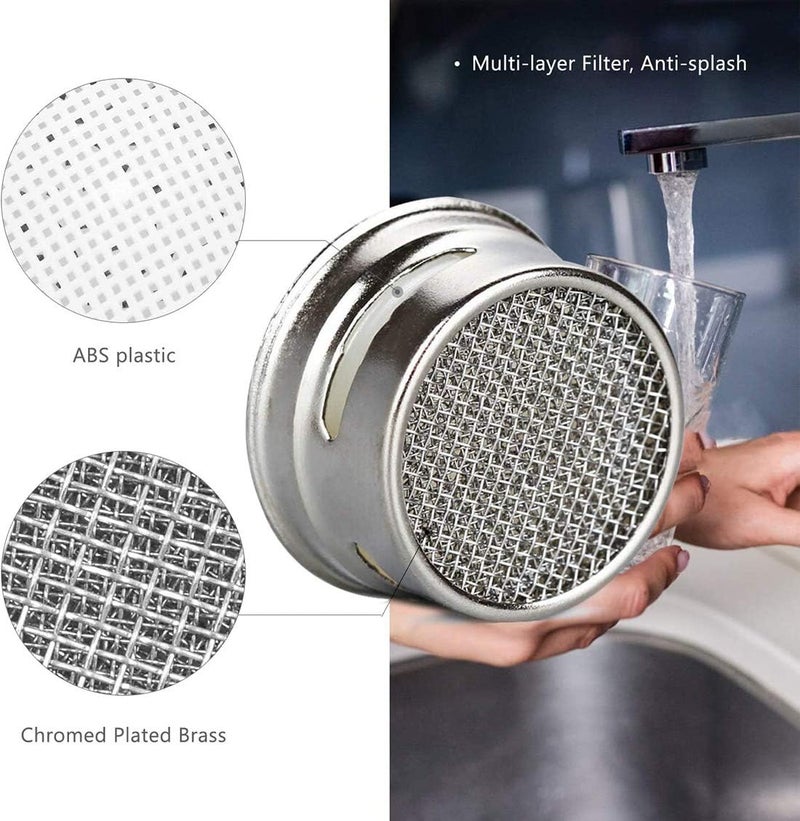 SHOWAY Kitchen Tap Head Water-Saving 3 Pack Adjustable Swivel Faucet Tap Aerator, Filter Faucet Sprayer Head Extension Effective Devicefor Bathroom Kitchen Sink Spray Tap Attachment - Image 3
