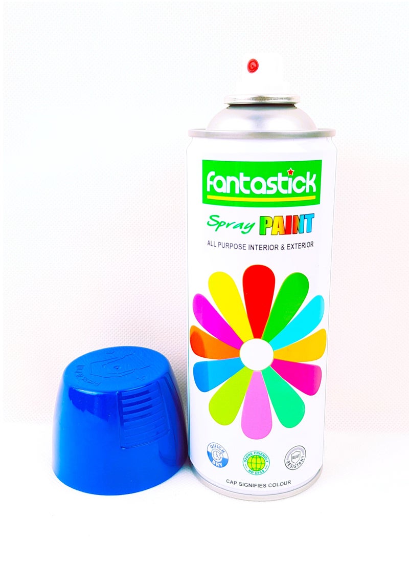Fantastick 400ml All Purpose Spray Paint Blue Color  - Image 2