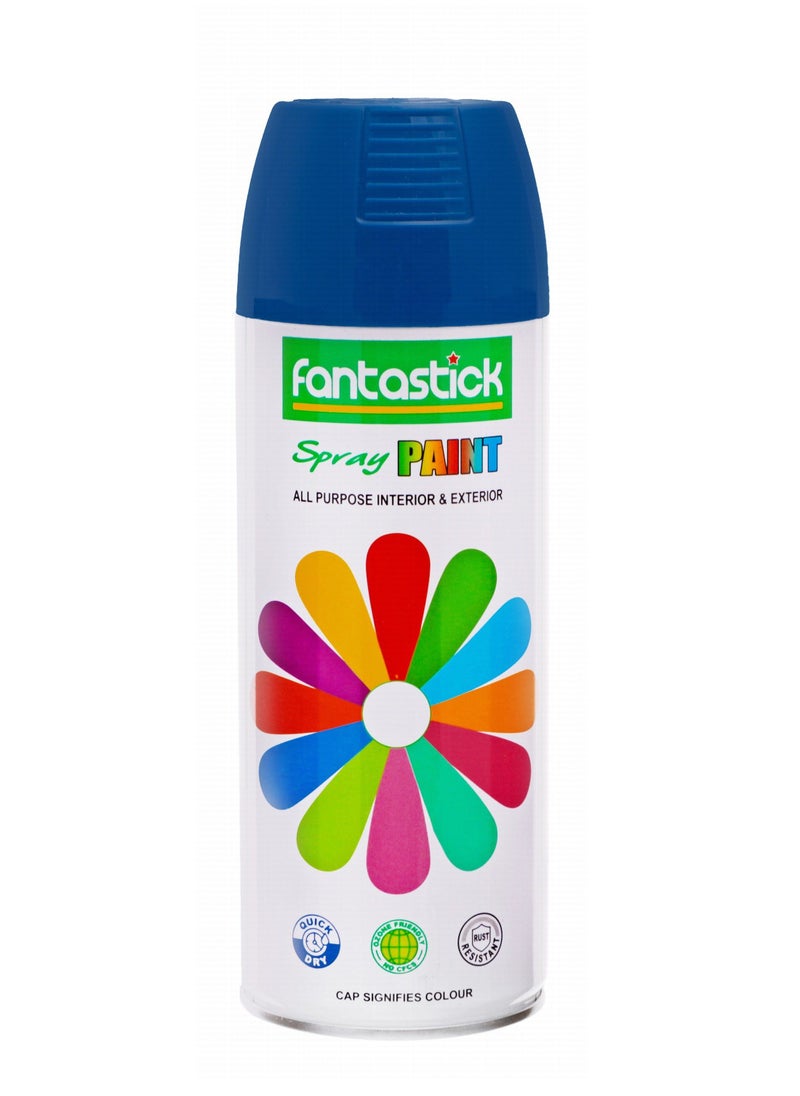 Fantastick 400ml All Purpose Spray Paint Blue Color  - Image 1