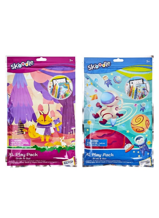 SKOODLE XL Play Pack Grab & Go | Coloring Fun Activity | Stencil, Poster, Stickers Kit | Educational & Learning Toy | Age 3+ - Image 4
