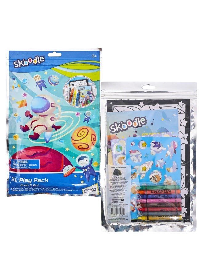 SKOODLE XL Play Pack Grab & Go | Coloring Fun Activity | Stencil, Poster, Stickers Kit | Educational & Learning Toy | Age 3+ - Image 3