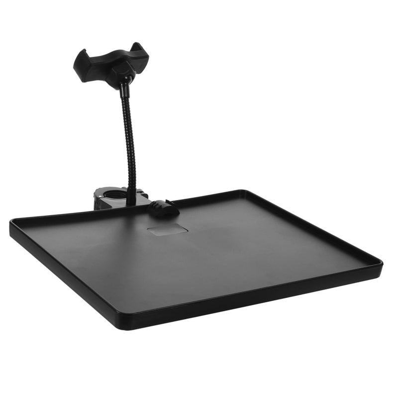 Ibasenice Black Upgraded Phone Tray Microphone Stand Clamp Holder - Image 2