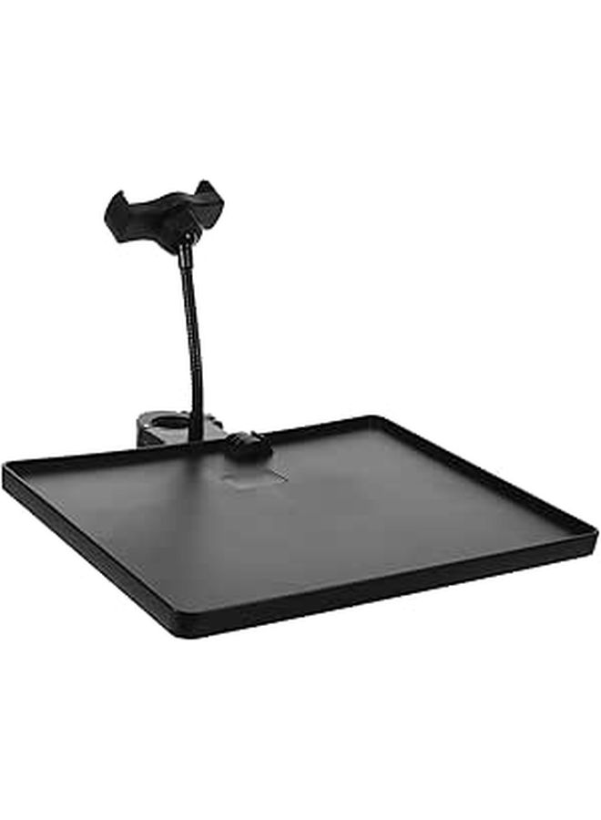 Ibasenice Black Upgraded Phone Tray Microphone Stand Clamp Holder - Image 1