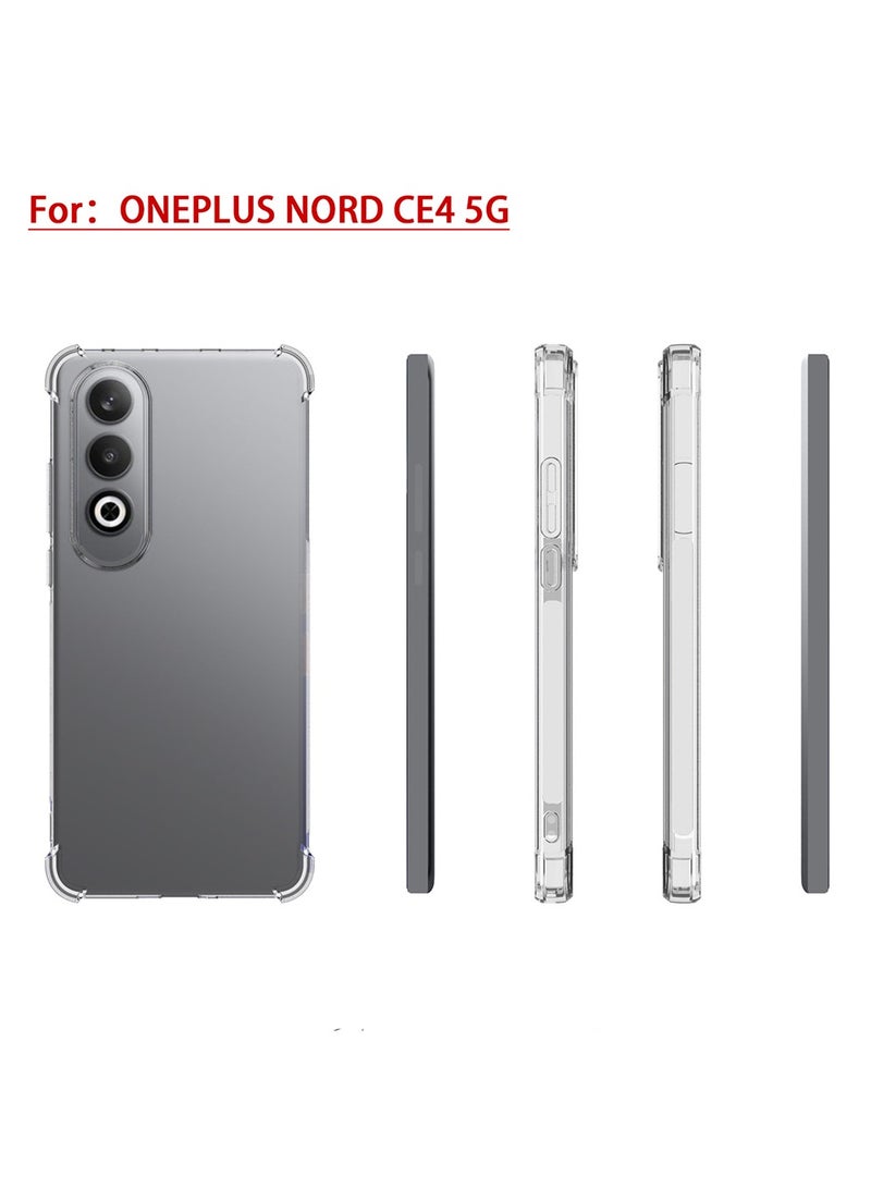 Case for Oneplus Nord CE 4 5G Clear Transparent Case Soft TPU Back Cover Shockproof Case with Reinforced Bumper Corner for 1 + Nord CE 4 - Image 3