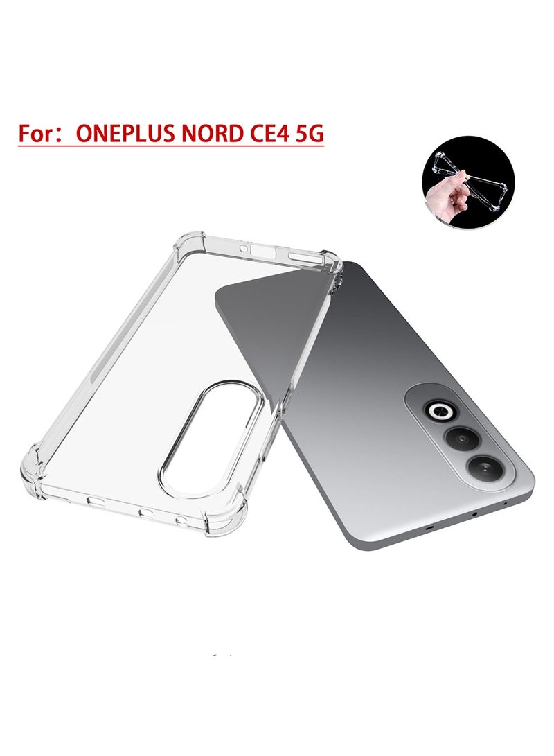 Case for Oneplus Nord CE 4 5G Clear Transparent Case Soft TPU Back Cover Shockproof Case with Reinforced Bumper Corner for 1 + Nord CE 4 - Image 4