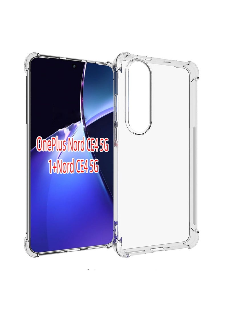 Case for Oneplus Nord CE 4 5G Clear Transparent Case Soft TPU Back Cover Shockproof Case with Reinforced Bumper Corner for 1 + Nord CE 4 - Image 5