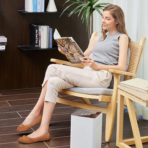 Ecetana Womens Flats Shoes Dressy: Round Toe Bowknot Suede Foldable Comfortable Casual Slip On Ballet Loafers Light Brown - Image 2