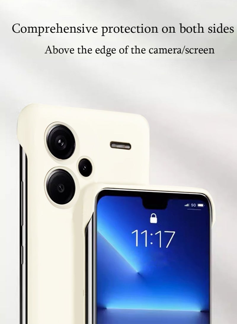 إكس ليفيل متوافق مع Redmi Note 13 برو + الهاتف المحمول قذيفة تصميم عدسة الكاميرا حماية خفيفة الوزن ، لينة سيليكون Frameless مصدات الصدمات سقوط الغطاء ، تنطبق على 6.67 بوصة ، أزرق داكن - Image 2