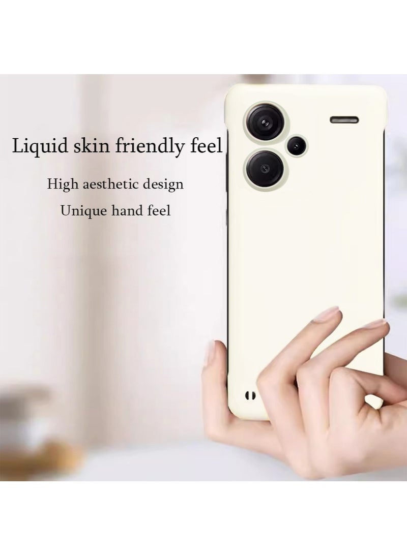 إكس ليفيل متوافق مع Redmi Note 13 برو + الهاتف المحمول قذيفة تصميم عدسة الكاميرا حماية خفيفة الوزن ، لينة سيليكون Frameless مصدات الصدمات سقوط الغطاء ، تنطبق على 6.67 بوصة ، أزرق داكن - Image 3