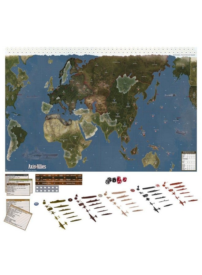 Avalon Hill لعبة الطاولة الاستراتيجية أفيالون هيل أكسيس وأليز 1942 الطبعة الثانية من الحرب العالمية الثانية، مع لوحة لعبة كبيرة جدًا، للأعمار 12 وما فوق، من 2 إلى 5 لاعبين - Image 3