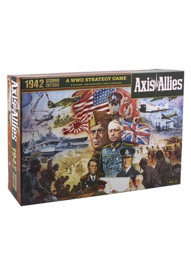Avalon Hill لعبة الطاولة الاستراتيجية أفيالون هيل أكسيس وأليز 1942 الطبعة الثانية من الحرب العالمية الثانية، مع لوحة لعبة كبيرة جدًا، للأعمار 12 وما فوق، من 2 إلى 5 لاعبين - Image 1