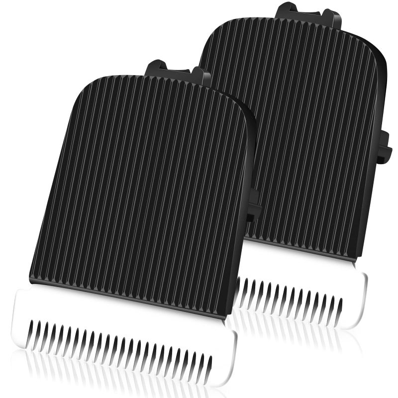 Wusuker 2 Pack Replacement Blade for Manscaped The Lawn Mower Electric Groin Hair Trimmer Blade, Hygienic Snap-In Replacement Clipper Blades Fit for Manscaped Lawn Mower 4.0 3.0 2.0,Black - Image 1