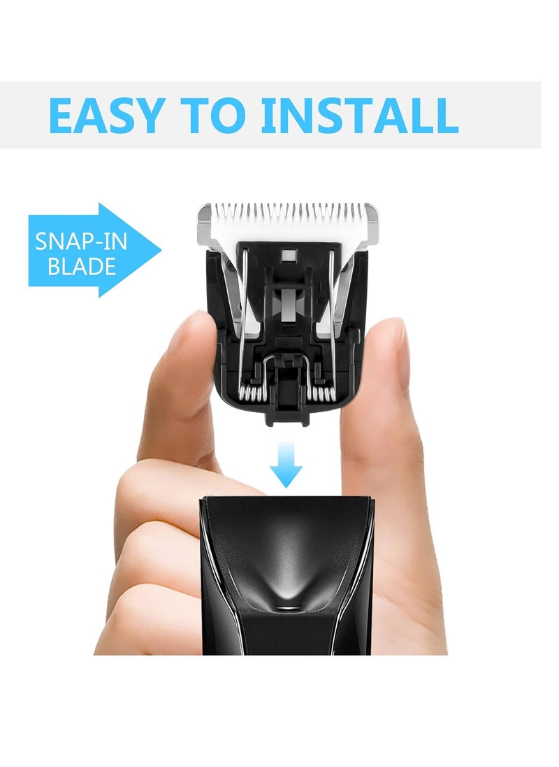 Wusuker - 2 Pack Replacement for Manscaped The Lawn Mower Electric Groin Hair Trimmer  Hygienic Snap-In Replacement Clipper  Fit for Manscaped Lawn Mower 4.0 3.0 2.0,Black - Image 1