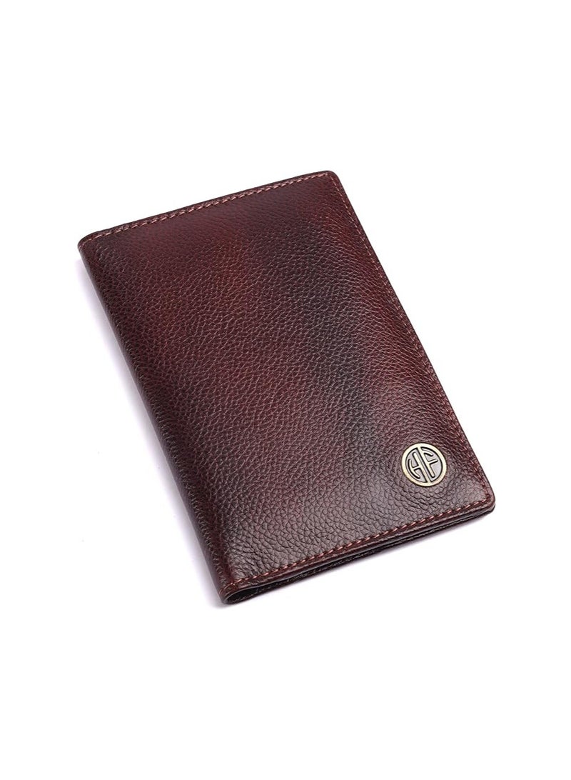 HAMMONDS FLYCATCHER HAMMONDS FLYCATCHER Leather Unisex Passport Holder, Brown, Minimalist - Image 1