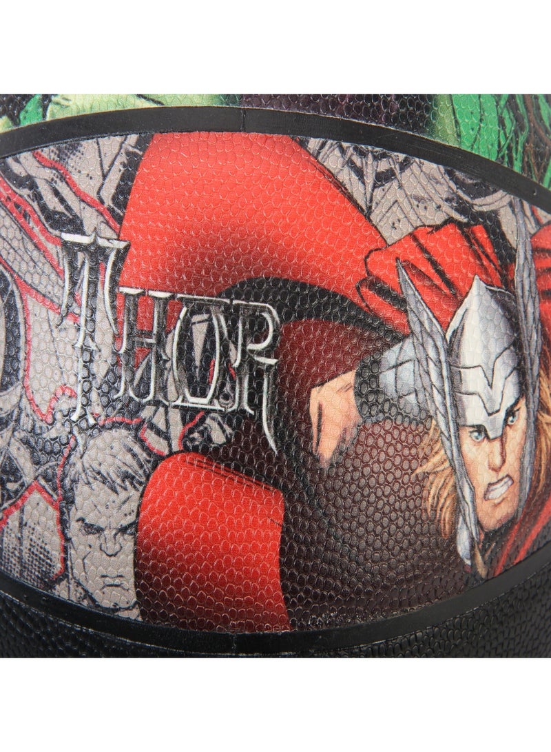 جوريكس كرة السلة، كرة سلة عالية الجودة لجميع الملاعب، كرة سلة مارفل شكل بطل السوبر, مقاس 25 × 25 × 25 سم للعب في الأماكن المغلقة أو الهواء الطلق للمسابقات اللعب الترفيهي للأولاد والبنات والبالغين والأطفال - Image 5