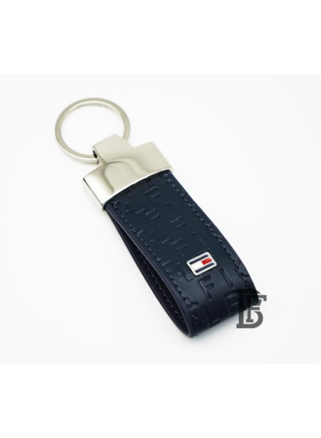 Tommy Hilfiger Plus Tommy Hilfiger Salto Men Leather Gift Set of Wallet+Card Case+Keyfob - blue/blue+blue/blue  - Image 3