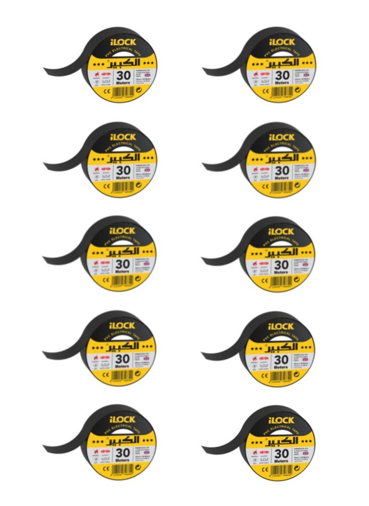 iLOCK Electrical Tape – 30 Meters *10  - Image 1
