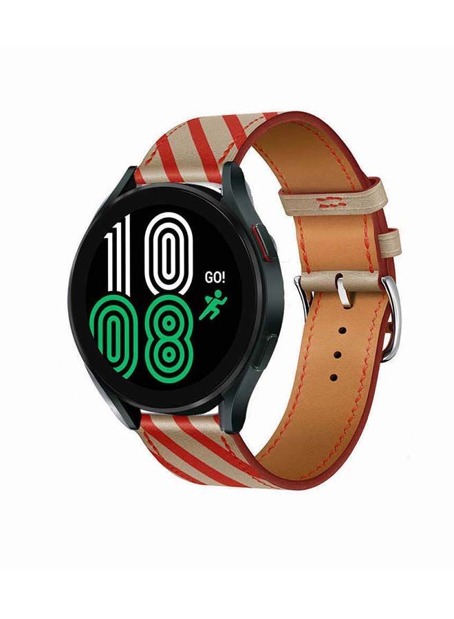 NIBEMINENT Replacement Band For Samsung Galaxy Watch4 Apricot Red - Image 2