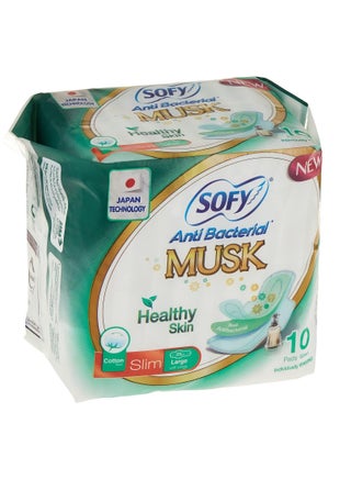 Slim Anti Bacterial Musk Large 29 cm 10 Pads - pzsku/Z3DF8C5C947F449438FB4Z/45/_/1719064693/619007eb-5ae8-4f6e-b1b2-09961ae6e527
