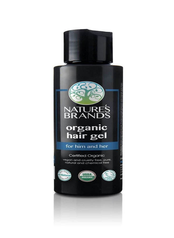 Nature's Brands Organic Hair Gel by Herbal Choice Mari (4 Fl Oz Bottle) - No Toxic Synthetic Chemicals
