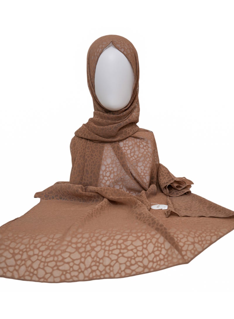 Moja Hijab for Women | 3 Pcs Chiffon Hijab Set | Moja Bubble Marble Chiffon Hijabs | Soft Lightweight Modest Scarves - Image 1