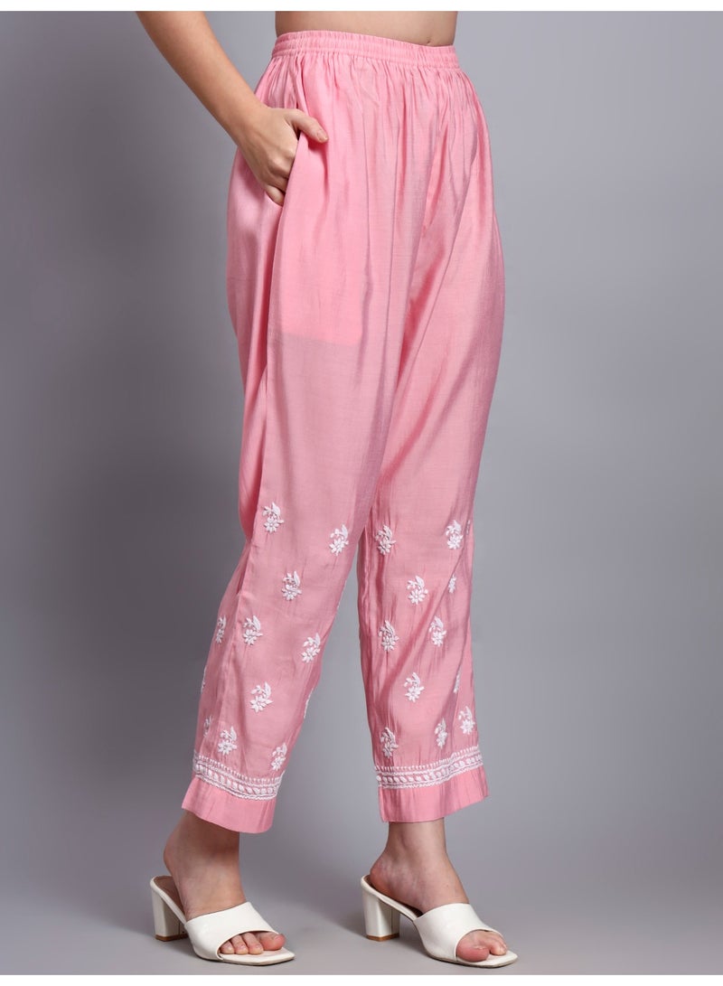 الايا طقم كورتا شانديري مطرز يدويًا بتطريز شيكانكاري - Image 5