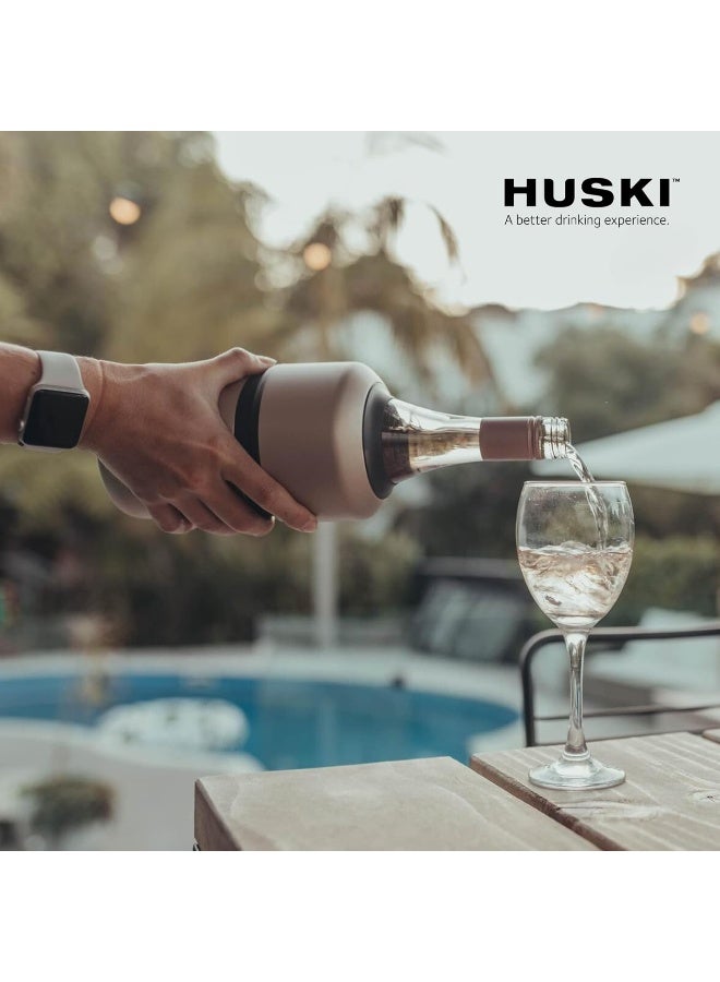 Huski Wine Cooler | Premium Iceless Wine Chiller | Keeps Wine Cold up to 6 Hours | Award Winning Design | New Wine Accessory | Fits Some Champagne Bottles | Perfect Gift for Wine Lovers (Stainless)  - Image 5