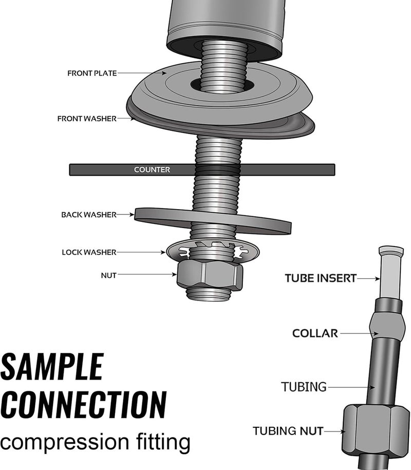 iSpring GS3 LeadFree Reverse Osmosis Water Filter Drinking Water Faucet Premium NonAir Gap RO Faucet Chrome Finish - Image 4