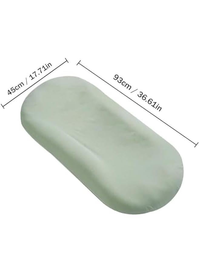 هوكور وسادة استرخاء للاطفال من توريسيك، مصنوعة من القطن العضوي الناعم جيد التهوية لعمر 0-24 شهر، كرسي استرخاء لحديثي الولادة للاطفال حديثي الولادة (ازرق) - Image 3