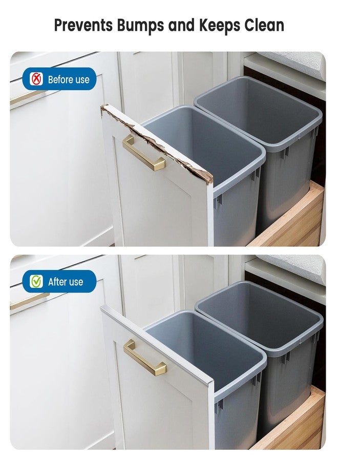 Magicheap Cabinet Edge Protector, 18" Length 3/4" Thick Slip-On Plastic Edge Guard Cabinet Door Drawer Protector to Prevent Wear, Discoloration, 6 Pack Clear - Image 3