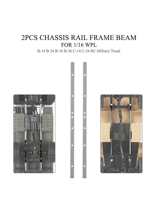 NIBEMINENT 2-Piece Military Truck Chassis Rail For RC Car - Image 5