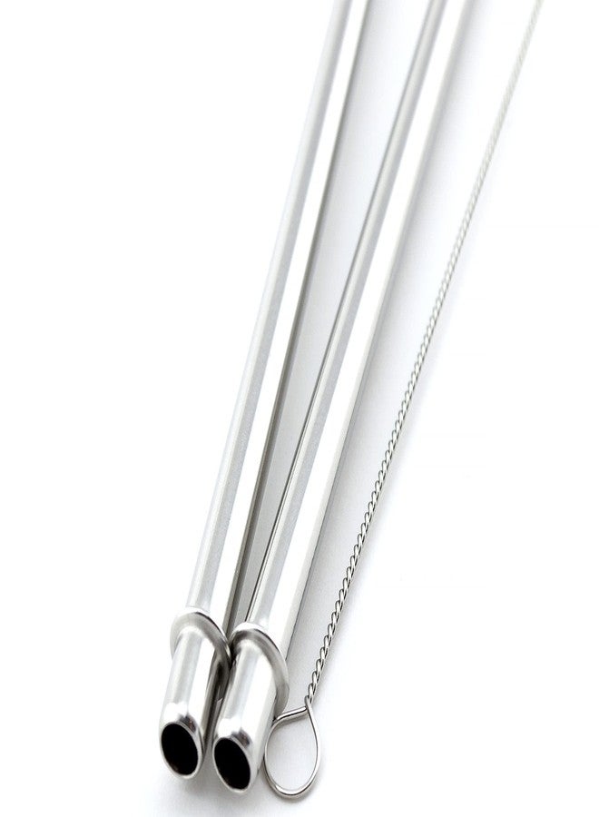 CocoStraw 2 Stainless Steel Straws Compatible With Tervis Tumbler 24 oz Travel Insulated Clear Drinking Cup Lid CocoStraw Brand - Image 5