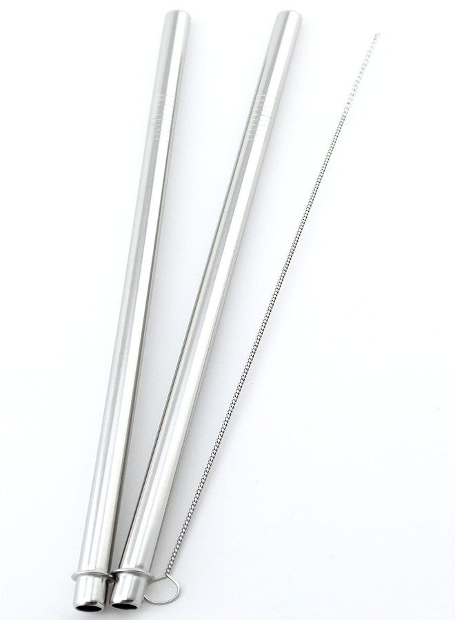 CocoStraw 2 Stainless Steel Straws Compatible With Tervis Tumbler 24 oz Travel Insulated Clear Drinking Cup Lid CocoStraw Brand - Image 4