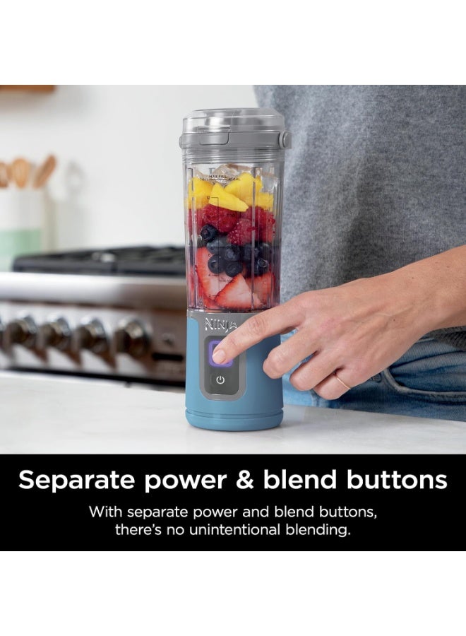 Ninja Blast Portable Blender, Cordless 16oz Personal Blender for Shakes & Smoothies, USB-C Rechargeable, Navy, BC100NVC - Image 1