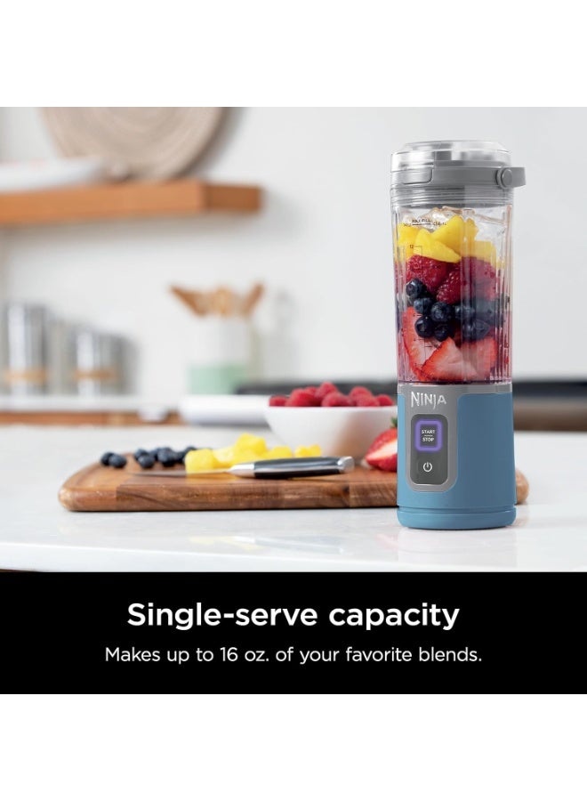 Ninja Blast Portable Blender, Cordless 16oz Personal Blender for Shakes & Smoothies, USB-C Rechargeable, Navy, BC100NVC - Image 3