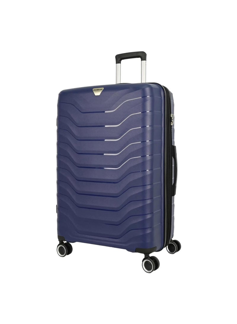 Cosmo Appolo 8 Wheel Hard Trolley, 50 cm, Blue